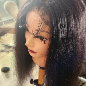 Pre-owned Human Hair Lace Front Wig!